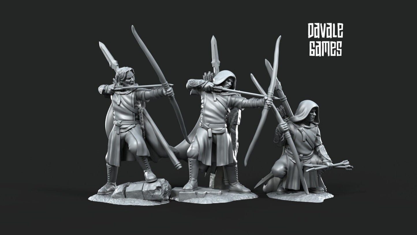 Set of 3 Grey Castle Rangers