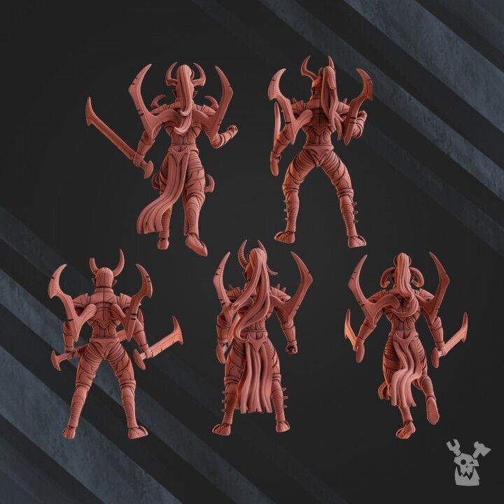 Set of 5 Dark Alvs Raiders Nightmare Squad