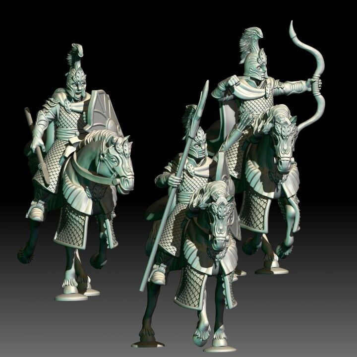 Set of 3 Wood Elf Riders