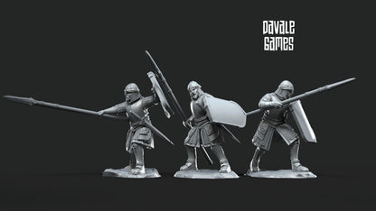 Set of 6 North Warriors with Spears