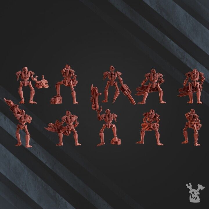 Set of 10 Robot Legion Warriors