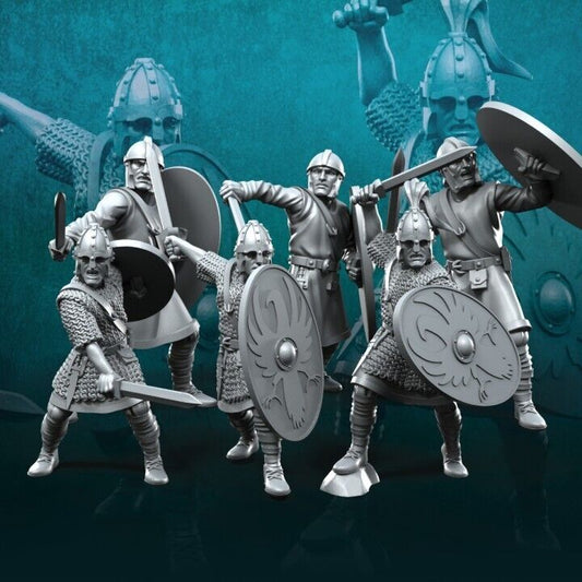 Set of 6 Roman Soldiers with swords