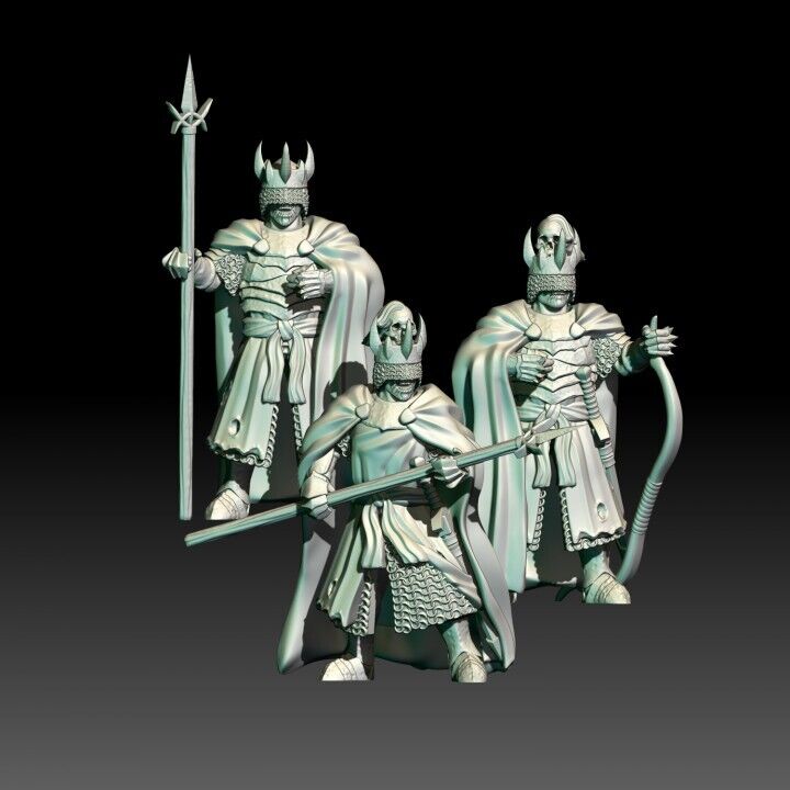 Set of 6 Dark Souled Guards