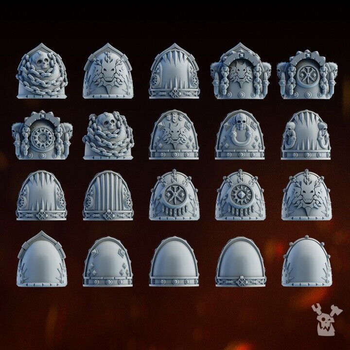 Set of 20 Carnage Reaper Shoulder pads