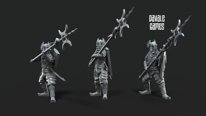 Set of 6 Dragon Army warriors with Spears