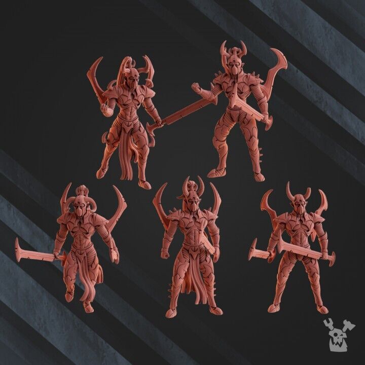 Set of 5 Dark Alvs Raiders Nightmare Squad