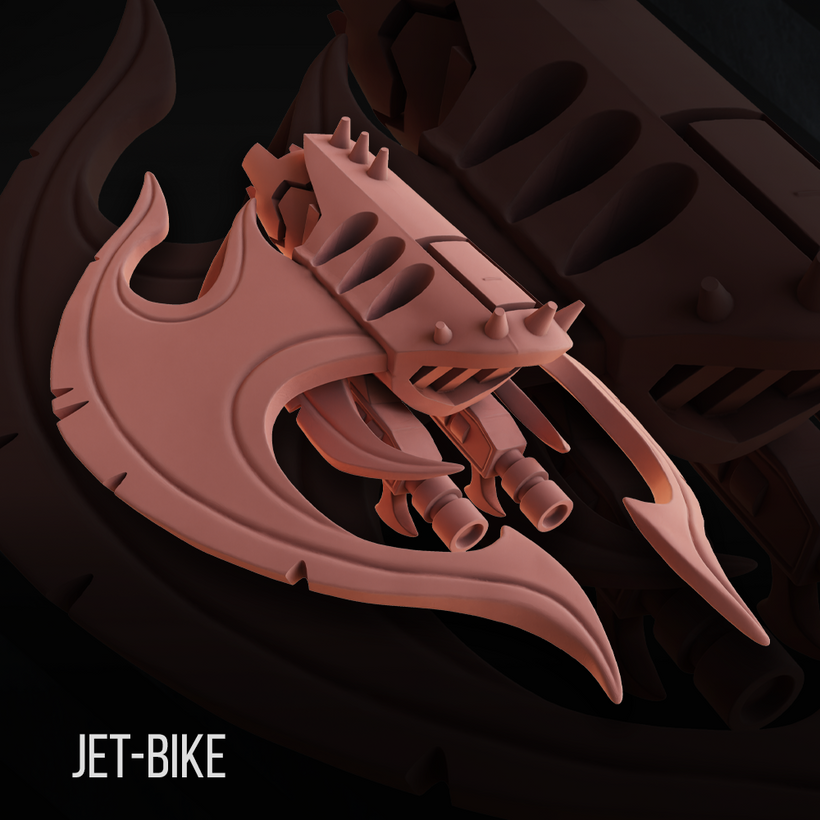 Set of 5 Jet-bike Raiders