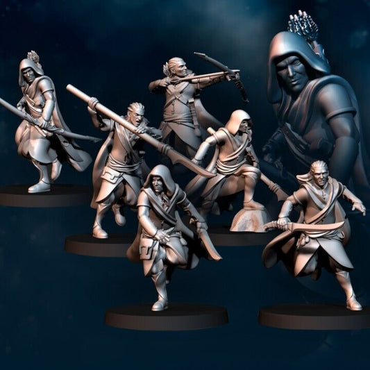 Set of 6 Wandering Bloody Elfs