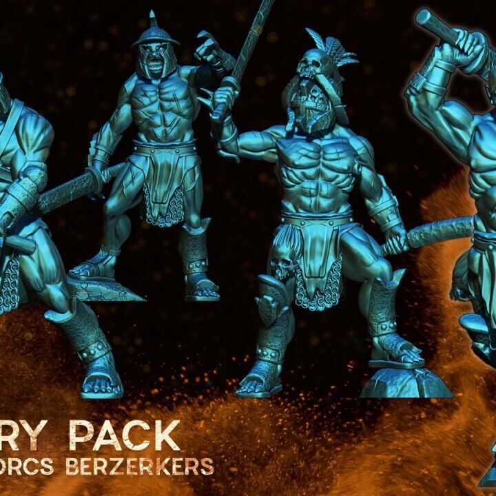 Set of 4 War breed Berzerkers