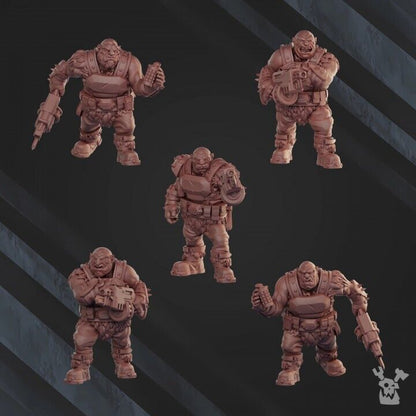 Set of 5 Bigfoot Light Squad