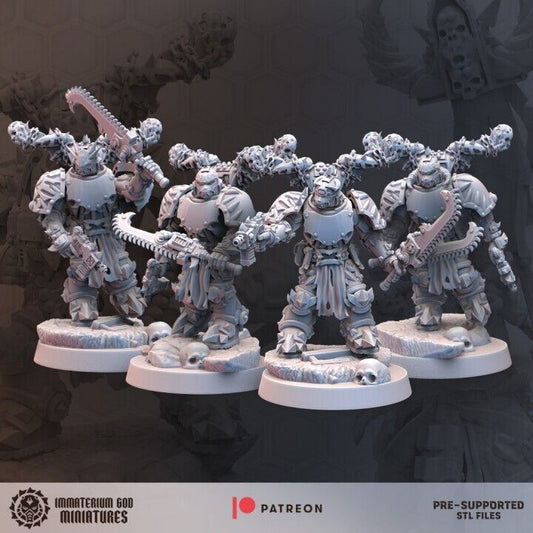 Set of 5 Desert Scavanger set of warriors