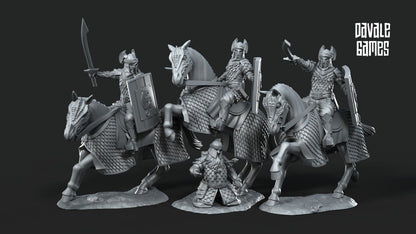 Set of 6 dragon army cavalry