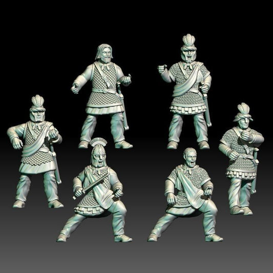 Set of 6 Middle Kingdom Pikemen