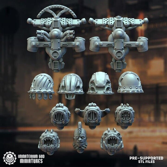 Black steel Gladiators bits set