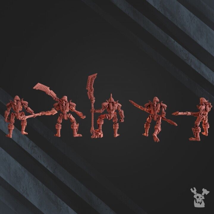 Set of 5 Robot Legion Guardians