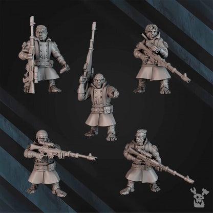 Set of 5 Rattenmann Regiment