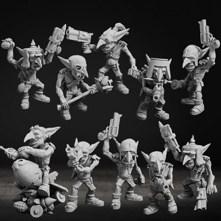 Set of 10 Orc Goblin Meat Squad