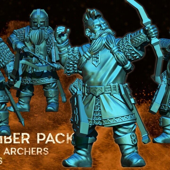 Set of 6 Exiled Dwarven Archers