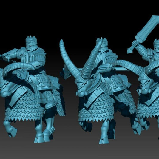 Set of 6 Stonehand Goat Riders