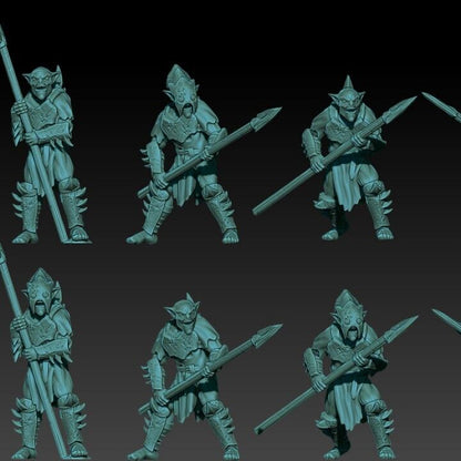 Set of 6 Goblin Spearmen