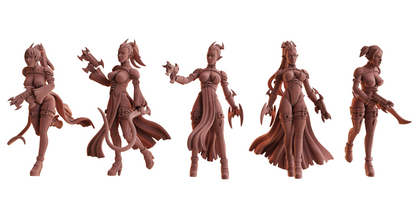 Set of 10 witches