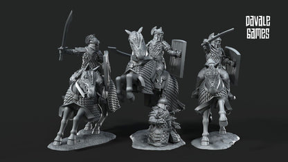 Set of 6 dragon army cavalry