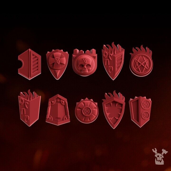 Set of 10 Fire Preachers Crests