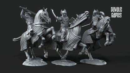 Set of 6 dragon army cavalry