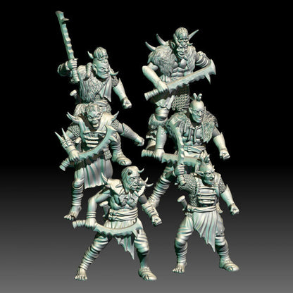 Set of 6 Wild Orc Warriors