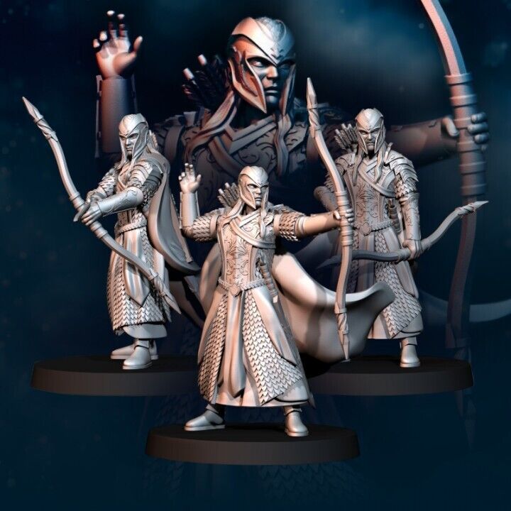 Set of 6 Wood Elf Archer