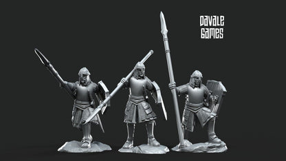 Set of 6 North Warriors with Spears