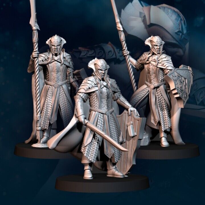 Set of 6 Wood elf kings guard