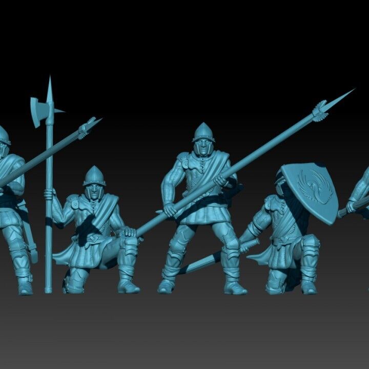 Set of 6 Swan Knights - Men at Arms