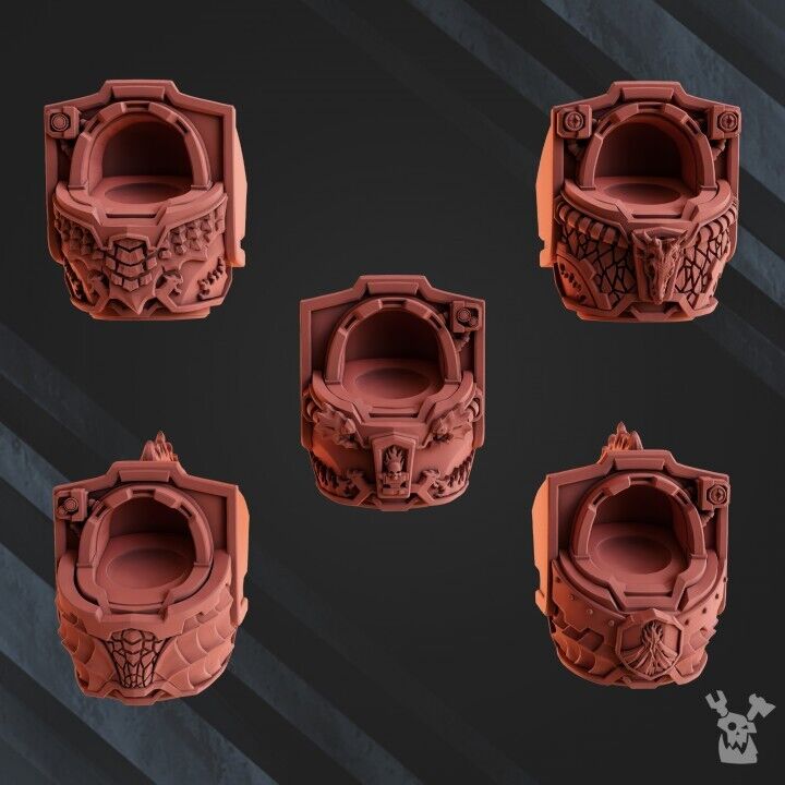 Set of 5 Volcano Armor Squad