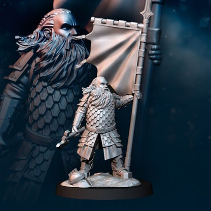 Iron Dwarf with banner