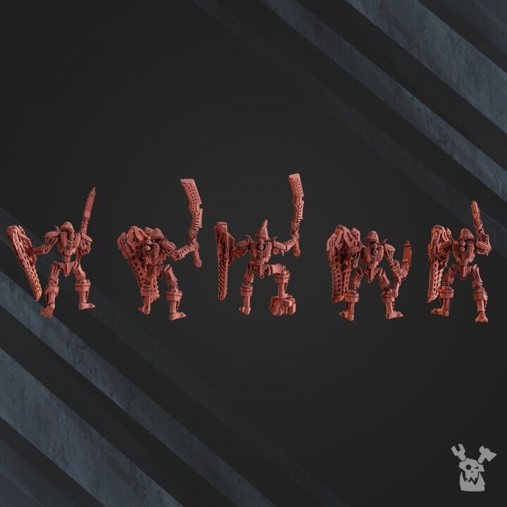 Set of 5 Robot Legion Guardians