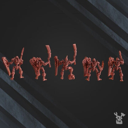 Set of 5 Robot Legion Guardians