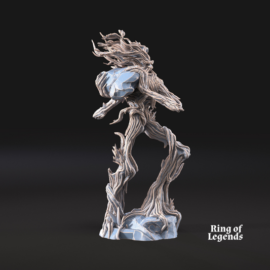 Tree Walker throwing rock