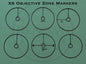 Set of 6 - 25mm Objective Markers for Middle Earth Strategy Battle Game